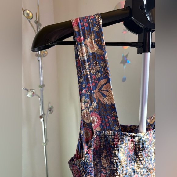 NATURAL LIFE Tricia Mini Dress Blue Yellow Floral M Medium - Picture 7 of 9